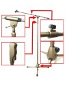 全金屬手壓 升降式 加厚型 microphone stand 金色咪架 全金屬手壓 升降式 加厚型 microphone stand 金色咪架